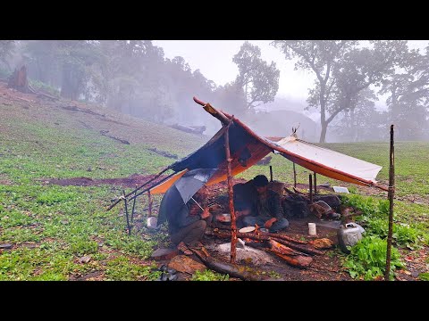 Nepali Mountain Village Life in Heavy Rainy Time Most