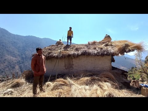 Very Simple House Making in The Village Poor But Happy