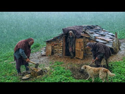 Real Nepali Mountain Village Life During Heavy Rain Season