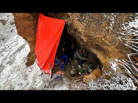 This is Himalayan Village Life During Snowfall Day How
