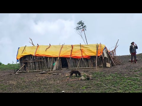 Simple Nepali Mountain Village Life Rainy Day In Gothichau