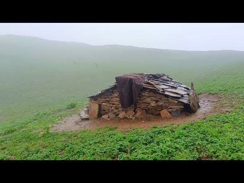 Most Relaxing Nepali Mountain Village Life Rainy Day in