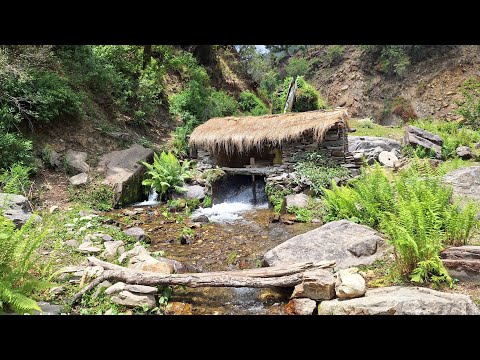 Nepali Himalaya Village Life Tradition water Mill in