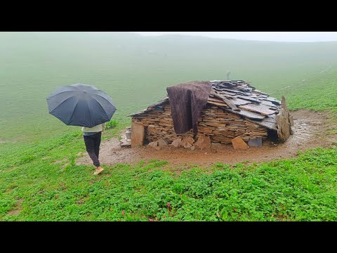 This is Mountain Village Life During the Rain Rainy Day