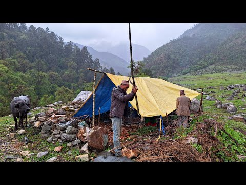 Nepali Mountain Village Life Nepal Shepherd Life Making