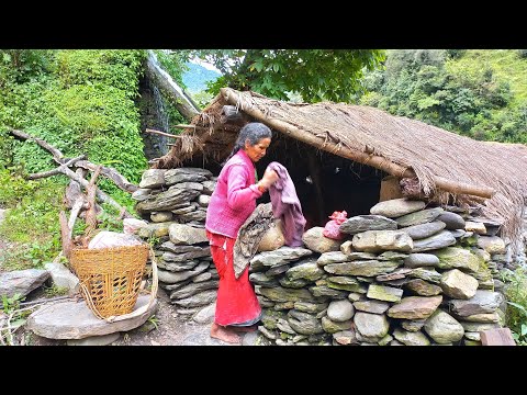 Nepali Mountain Village Life Making Traditonal Nepali Water