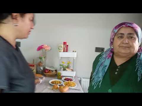 Yolculuk kızıma gidiyoruz pazar alış veriş kabak makarna