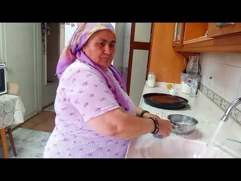 Islak kek yaptım süt pişirdim Hazırlık gülsu un doğm günü S