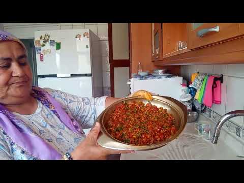 Lahmacun yaptım domates salatalık yeşillik kesfet ytdayı