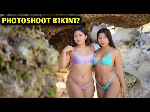 PHOTOSHOOT B K N BARENG OMANG SINDY DI PANTAI SAWANGAN BEACH