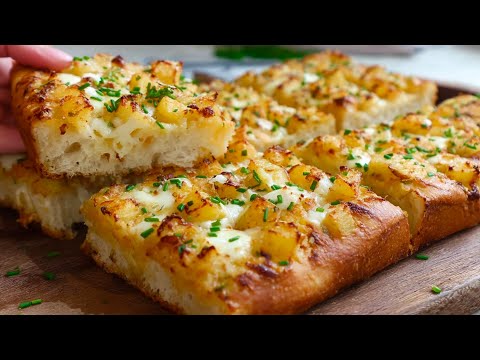 The Easiest Oven Baked Potato Focaccia No Kneading No Stress