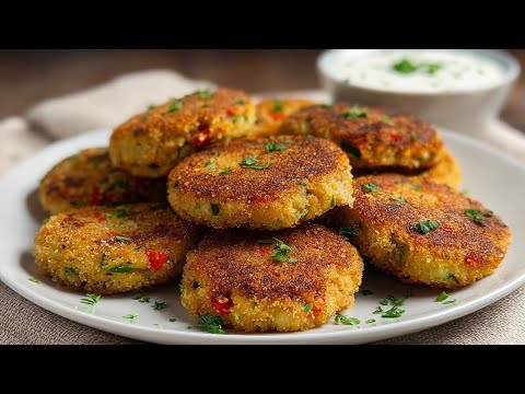 Incredibly delicious potato and vegetable cutlets Crispy