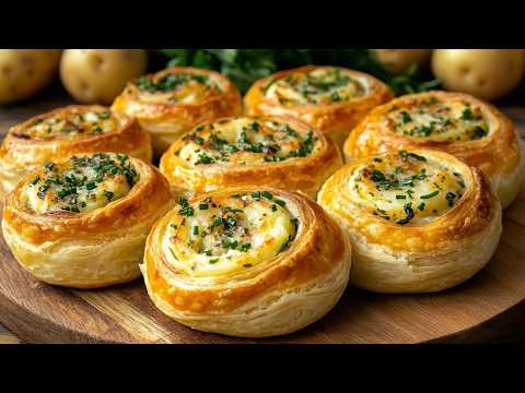 Basta un rotolo di pasta sfoglia e 2 patate per una cena da