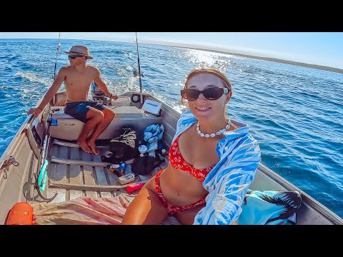LIVING ON THE BEACH FISHING FOR FOOD DOUBLE HOOKUP