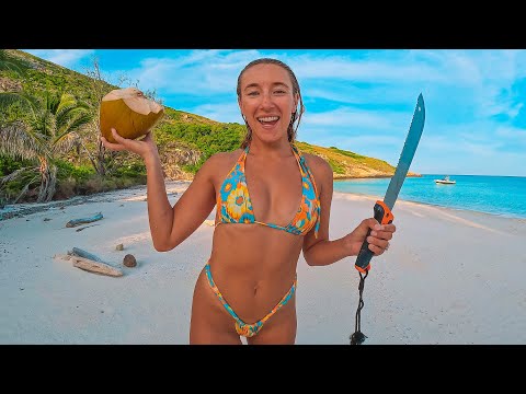 Surviving at Sea in Remote North Australia Coconut Hunting