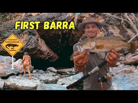 SWIMMING WITH CROCS IN TUNNEL CREEK CATCHING OUR FIRST EVER