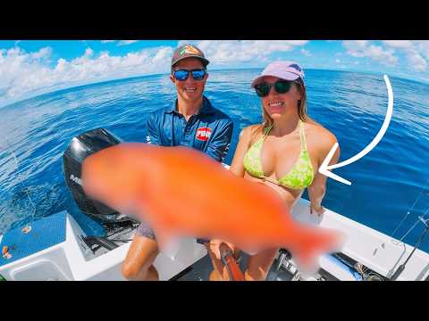 SHE S PREGNANT Dropping baits in 500m 1600 feet DEEP SEA