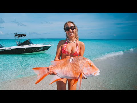 Living at Sea in North Australia Cat spears a HUGE Red
