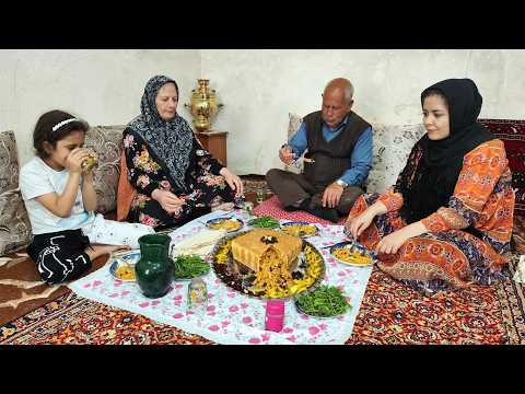 Cooking pardeh Pelu in the Mountains A Traditional Taste