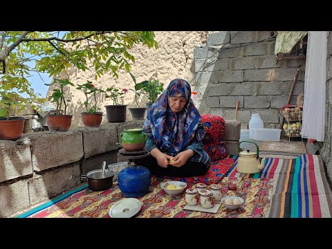 Daily routine village life in IRAN village lifestyle in