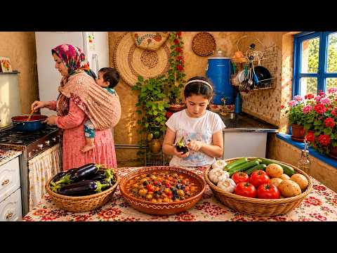 IRAN Daily Village Life Rural Cooking in the High Mountains
