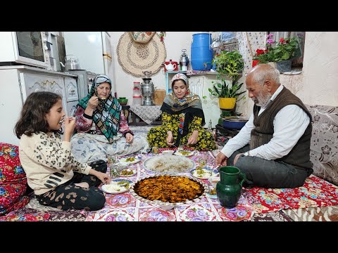 Authentic Iranian Village Cooking Rustic Fava Bean Stew