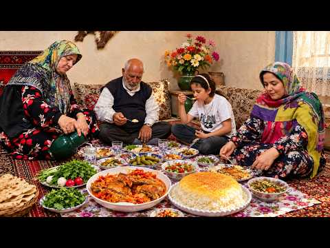 IRAN Daily Village Life Delicious Chicken Thighs Homemade