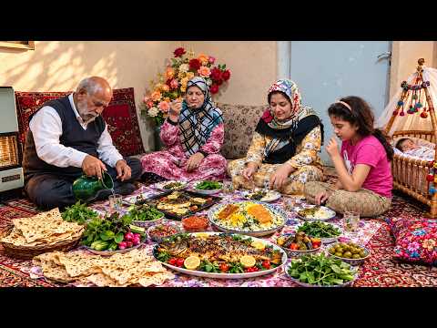 IRAN Daily Village Life Delicious Whole Fish Traditional