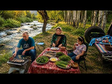 We Cooked Fresh Fish by the River Relaxing Day in Nature