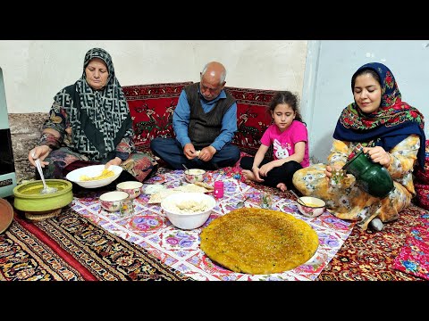 Cooking a great broth Milk broth Village life in Azerbaijan
