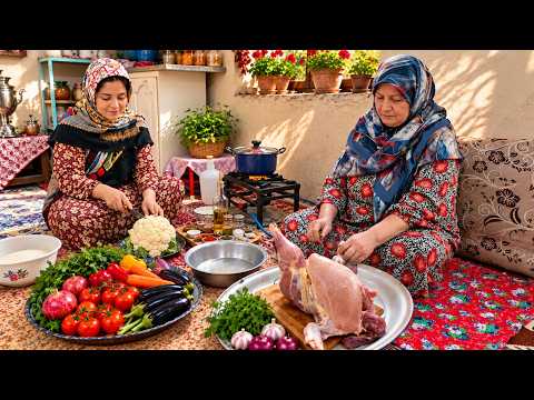 IRAN Daily Village Life Rural Cooking in the High Mountains