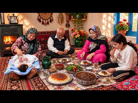 IRAN Daily Village Life Cooking Delicious Fesenjan