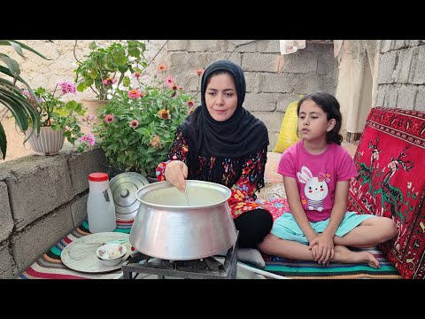 Village Life in Azarbaijan IRAN cooking Ash e Doogh And