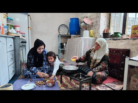 Daily routine village life in IRAN village lifestyle in