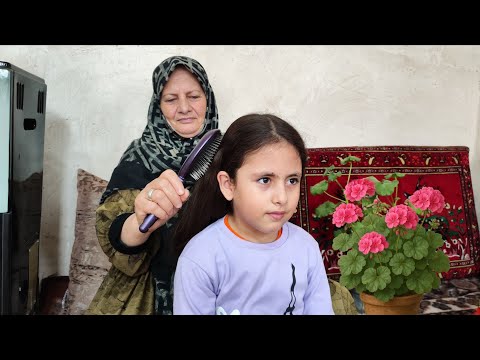 A Snowy Day in an Iranian Village Fried Trout with Rice