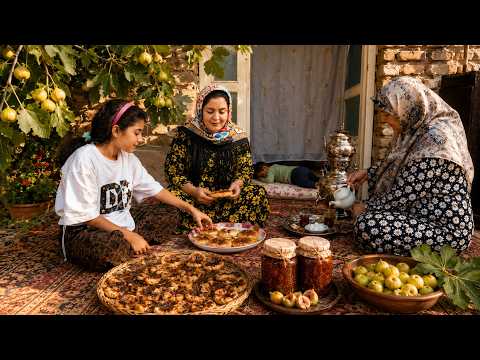 Iranian Village Life Homemade Fig Jam Fresh Homemade Bread