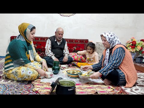 Daily routine village life in IRAN village lifestyle in