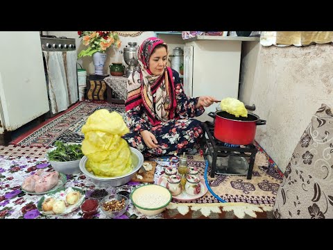Azerbaijani Dolma Recipe Delicious Dolma in village Cabbage