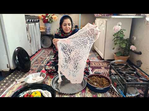 Cooking Meat Dolma in the Mountains A Traditional Taste for