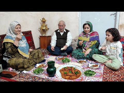 A hard snowy day in the village The secret to delicious