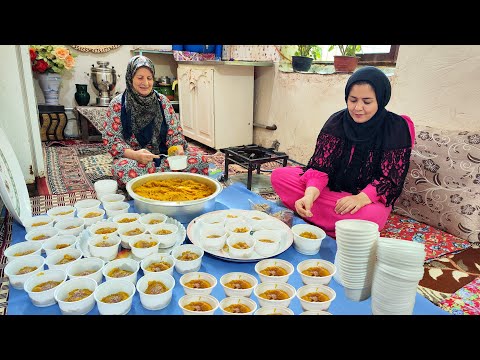 village Village Life iran 100 years old recipe taught by my