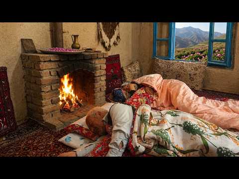 Peaceful Village Life Aromatic Rose Jam Bread Baking