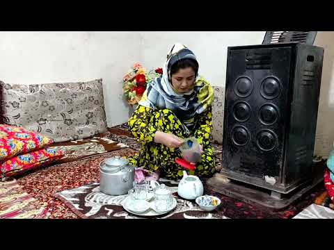 Spring Water in the village of Iran Daily routine village