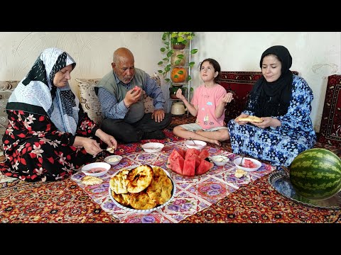 Baking Bread in a Clay Oven Village Breakfast with