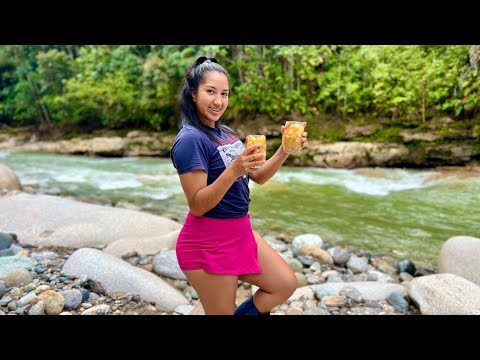 Mira lo que preparamos con estas deliciosas frutas en el río