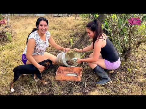 Mira cuantos peces sacamos con mi cuñada en el campo Parte 1
