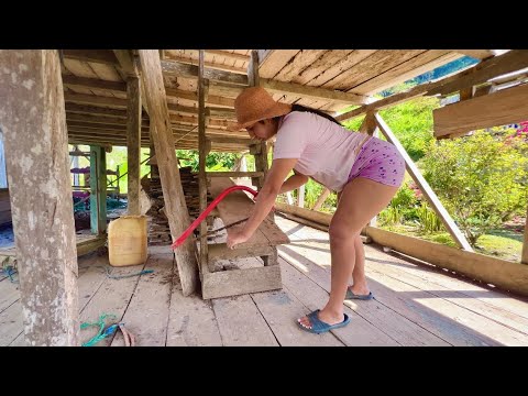 Mira cómo arreglé el pasamano de mi casita en el campo