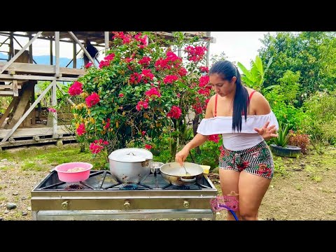 Así preparo camarones al estilo Luciana en el campo