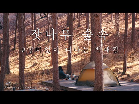 4K 잣나무 숲속 l 호명산잣나무캠핑장ㅣ캠핑요리 l 백패킹 l 캠핑장추천ㅣ힐레베르그ㅣ알락 eng