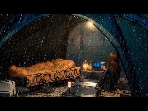 Heavy Rain Camping Perfect Solo Relaxed Camping in a